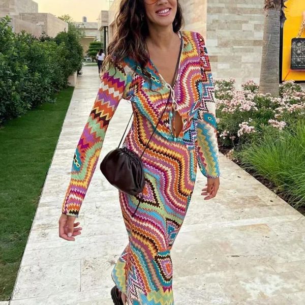 casual dresses autumn printed long dress women vintage v neck drawstring sleeve split midi striped party beach style 2021, Black;gray
casual dresses autumn printed long dress women vintage v neck drawstring sleeve split midi striped party beach style 2021, Black;gray