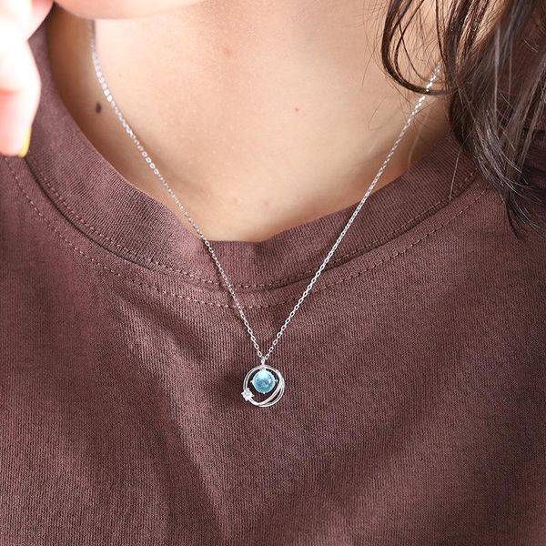 pendant necklaces necklace female zircon blue planet starry sky clavicle chain student favorite gift for ladies, Silver
pendant necklaces necklace female zircon blue planet starry sky clavicle chain student favorite gift for ladies, Silver