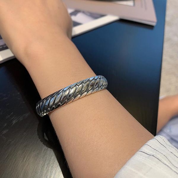 bangle fmily minimalist 925 sterling silver personality geometric bracelet retro fashion creative pattern jewelry for girlfriend gifts, Black
bangle fmily minimalist 925 sterling silver personality geometric bracelet retro fashion creative pattern jewelry for girlfriend gifts, Black