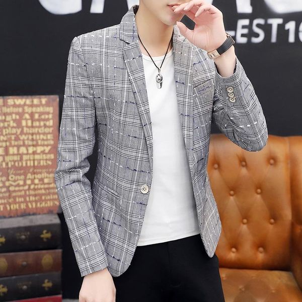 men's suits & blazers blazer korean style slim figure printed suit coat single breasted business casual wedding man jacket 3xl, White;black
men's suits & blazers blazer korean style slim figure printed suit coat single breasted business casual wedding man jacket 3xl, White;black