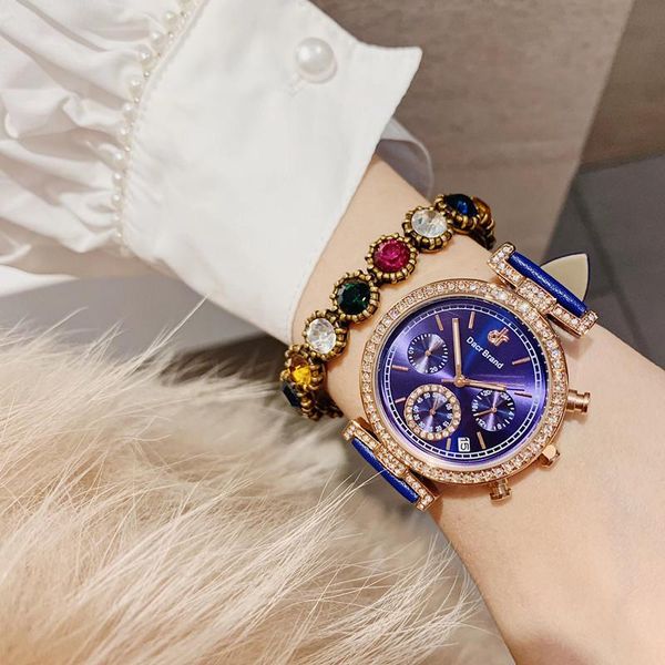 wristwatches candy colors real leather fashion dress watches for women sparking crystals wrist watch waterproof workable 6 hands analog, Slivery;brown
wristwatches candy colors real leather fashion dress watches for women sparking crystals wrist watch waterproof workable 6 hands analog, Slivery;brown