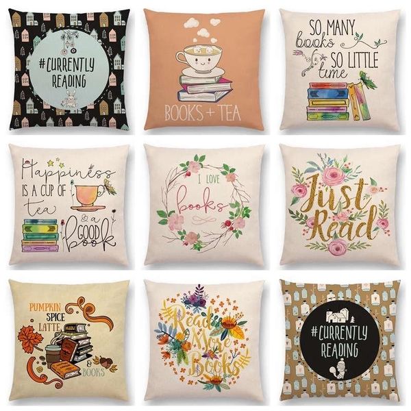 cushion/decorative pillow double print enjoy life reading books sofa case good time gorgeous words decorative letters cushion cover tea 45x4
cushion/decorative pillow double print enjoy life reading books sofa case good time gorgeous words decorative letters cushion cover tea 45x4