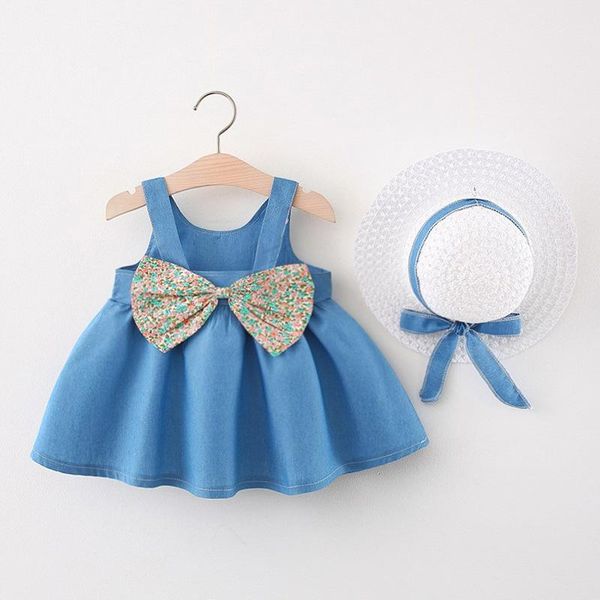 children's clothing summer 2021 girls backless sling sleeveless lattice bow denim dress + fisherman hat girl baby skirt girl's dre, Red;yellow
children's clothing summer 2021 girls backless sling sleeveless lattice bow denim dress + fisherman hat girl baby skirt girl's dre, Red;yellow