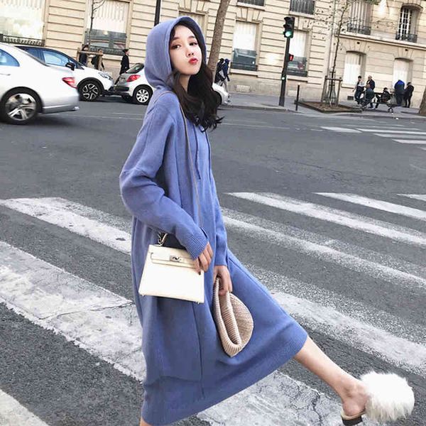 dresses autumn winter vintage v-neck loose women sweater female hoodies knitted midi femme jumpers dress yq9k, Black;gray
dresses autumn winter vintage v-neck loose women sweater female hoodies knitted midi femme jumpers dress yq9k, Black;gray