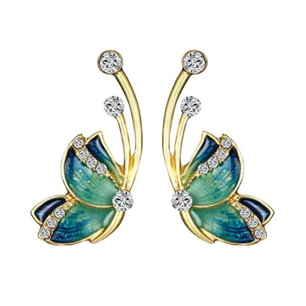 stud modern women earring 2021 fashion oil painted butterfly design rhinestone earrings for boho accessories jewelry, Golden;silver
stud modern women earring 2021 fashion oil painted butterfly design rhinestone earrings for boho accessories jewelry, Golden;silver