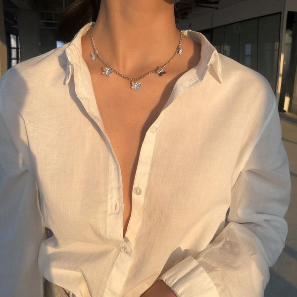 2021 butterfly necklace earrings jewelry sets fashion chains necklace chokers women necklace popular jewelry gift, Silver
2021 butterfly necklace earrings jewelry sets fashion chains necklace chokers women necklace popular jewelry gift, Silver