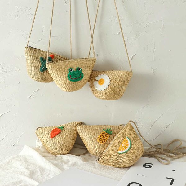 mini bag for children korean version natural straw fruit frog cat girl small messenger single shoulder girls bj004 210610
mini bag for children korean version natural straw fruit frog cat girl small messenger single shoulder girls bj004 210610