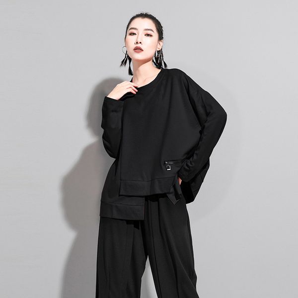 women's t-shirt irregular red female division common size big shirt around the neck long sleeve fashion spring tide 2021, White
women's t-shirt irregular red female division common size big shirt around the neck long sleeve fashion spring tide 2021, White