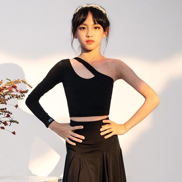 stage wear latin dance for kids one-long sleeve practice clothes rumba training shirt tango samba cha clothing dwy6467, Black;red
stage wear latin dance for kids one-long sleeve practice clothes rumba training shirt tango samba cha clothing dwy6467, Black;red