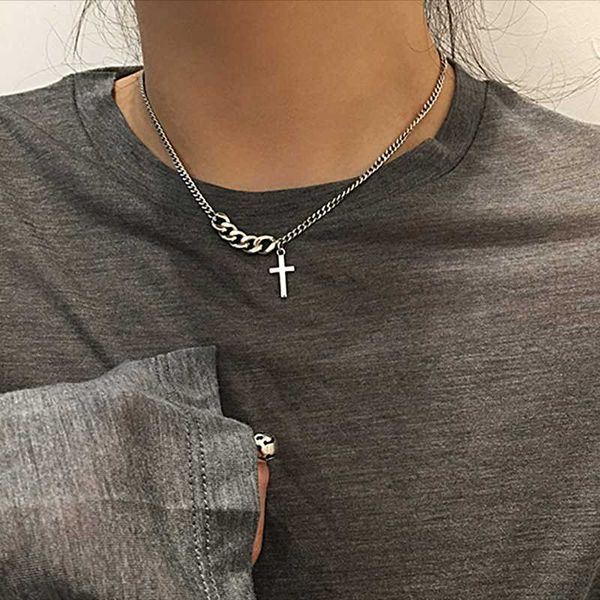 pendant necklaces women cross necklace fashion clavicle chain jewelry simple tiny choker female accessories, Silver
pendant necklaces women cross necklace fashion clavicle chain jewelry simple tiny choker female accessories, Silver