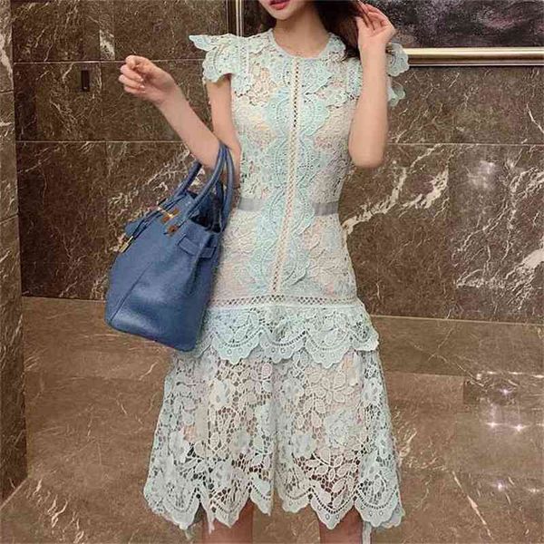 summer blue lace dress woman short sleeve o-neck patchwork runway design vestido party mini female 210603, Black;gray
summer blue lace dress woman short sleeve o-neck patchwork runway design vestido party mini female 210603, Black;gray