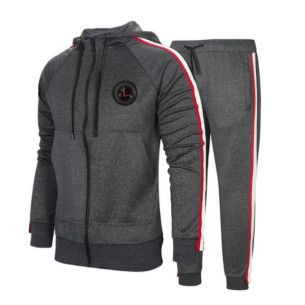 jogging clothing 2021 2 piece set men autumn tracksuit hooded sweatshirt fashion color matching hoodie sports fitness bodybuild suit, Black;red
jogging clothing 2021 2 piece set men autumn tracksuit hooded sweatshirt fashion color matching hoodie sports fitness bodybuild suit, Black;red