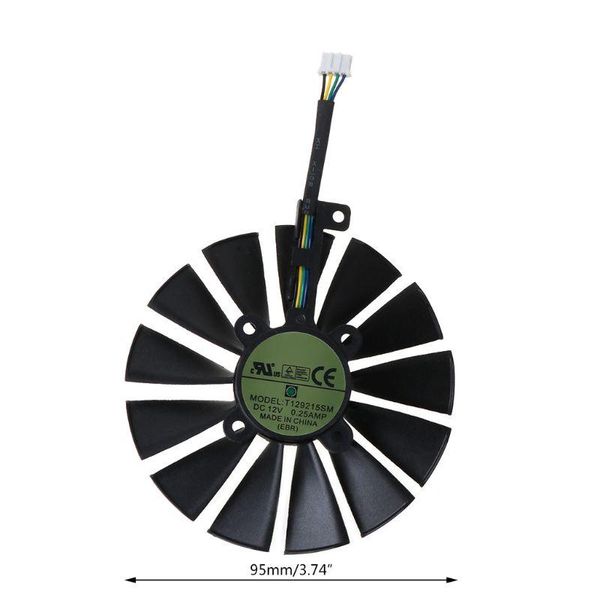 1pc/1pair 95mm cooler 13 blades cooling fan for a-sus rog gtx1080ti p11g rx470 electric fans
1pc/1pair 95mm cooler 13 blades cooling fan for a-sus rog gtx1080ti p11g rx470 electric fans
