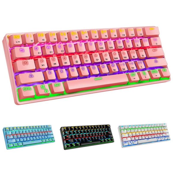 mechanical gaming keyboard rgb wireless bluetooth 61 keys with green switch for windows pc keyboards
mechanical gaming keyboard rgb wireless bluetooth 61 keys with green switch for windows pc keyboards