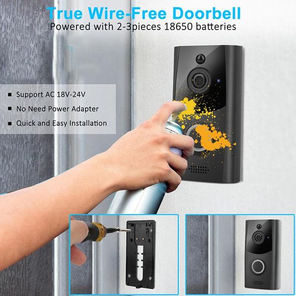 doorbells wireless smart wifi doorbell ir video intercom camera deurbel deurtelefoon waterproof security alarm home safe
doorbells wireless smart wifi doorbell ir video intercom camera deurbel deurtelefoon waterproof security alarm home safe