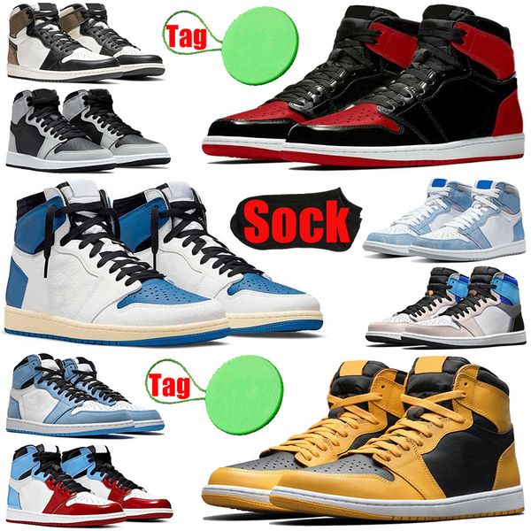 with sock and tag 1 1s mens womens basketball shoes bred patent fragment university blue dark mocha shadow 2.0 pollen men trainers sports sn
with sock and tag 1 1s mens womens basketball shoes bred patent fragment university blue dark mocha shadow 2.0 pollen men trainers sports sn