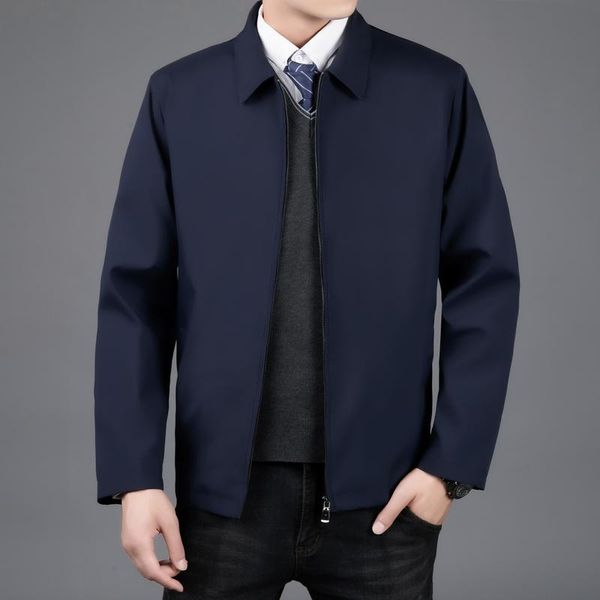 spring coat middle aged and old men's casual lapel jacket simple solid color jackets, Black;brown
spring coat middle aged and old men's casual lapel jacket simple solid color jackets, Black;brown