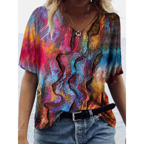 women's t-shirt harajuku tshirt women 2021 v-neck short sleeve scenery print pullover easy aesthetic clothes graphic t shirts poleras, White
women's t-shirt harajuku tshirt women 2021 v-neck short sleeve scenery print pullover easy aesthetic clothes graphic t shirts poleras, White