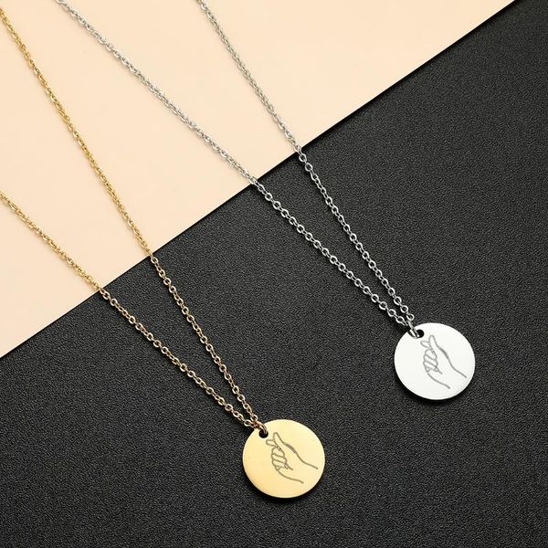 pendant necklaces qiamni engraved language i love you necklace swear hand gestures sister friends gifts friendship lover jewelry bijoux, Silver
pendant necklaces qiamni engraved language i love you necklace swear hand gestures sister friends gifts friendship lover jewelry bijoux, Silver