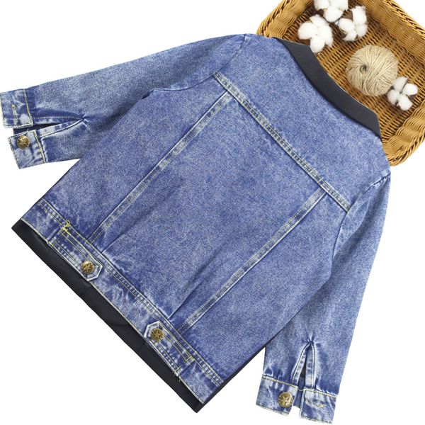 girls denim coat outerwear lace girl coats kids patchwork girls jackets spring autumn clothes girl 6 8 10 12 14, Blue;gray
girls denim coat outerwear lace girl coats kids patchwork girls jackets spring autumn clothes girl 6 8 10 12 14, Blue;gray