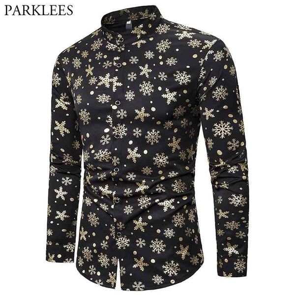 snow gold bronzing christmas shirt men long sleeve mandarin collar mens black dress shirts xmas party prom costume 2xl 210522, White;black
snow gold bronzing christmas shirt men long sleeve mandarin collar mens black dress shirts xmas party prom costume 2xl 210522, White;black