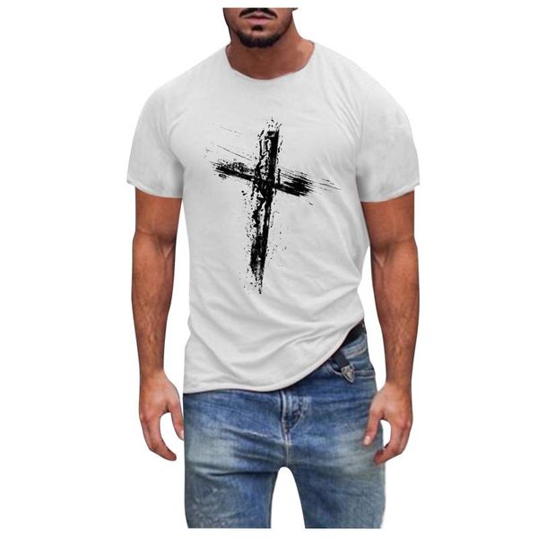 men's t-shirts 2021 fashion fitness t shirt cross printed short sleeve slim t-shirt summer simplicity casual, White;black
men's t-shirts 2021 fashion fitness t shirt cross printed short sleeve slim t-shirt summer simplicity casual, White;black
