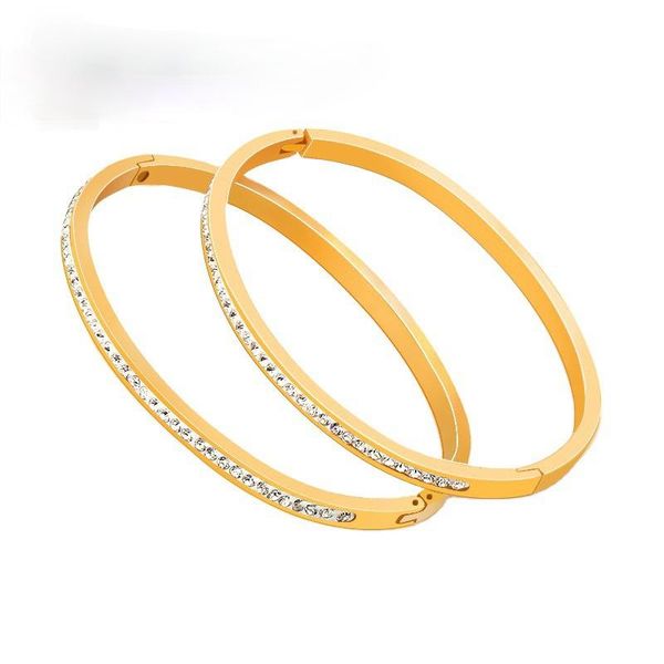 bangle cross border supply of stainless steel jewelry fine carving soft clay inlaid diamond o-type bracelet charm, Black
bangle cross border supply of stainless steel jewelry fine carving soft clay inlaid diamond o-type bracelet charm, Black