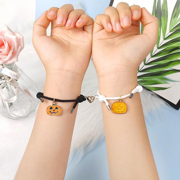charm bracelets pair pumpkin witch halloween bracelet adjustable woven rope heart magnet couple braclet men women friendship braslet, Golden;silver
charm bracelets pair pumpkin witch halloween bracelet adjustable woven rope heart magnet couple braclet men women friendship braslet, Golden;silver