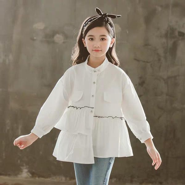 shirts teenage girls ruffles blouse long sleeve white black cotton kids 2021 spring autumn fashion
shirts teenage girls ruffles blouse long sleeve white black cotton kids 2021 spring autumn fashion