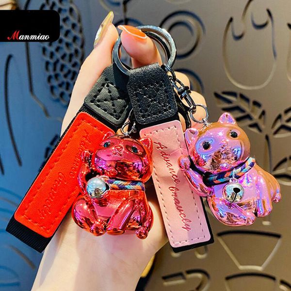 wholesale luxury key buckle keychain handmade lovers car men women bags keychains creativity glossy lucky cat pendant accessories ysk0089-00, Silver
wholesale luxury key buckle keychain handmade lovers car men women bags keychains creativity glossy lucky cat pendant accessories ysk0089-00, Silver