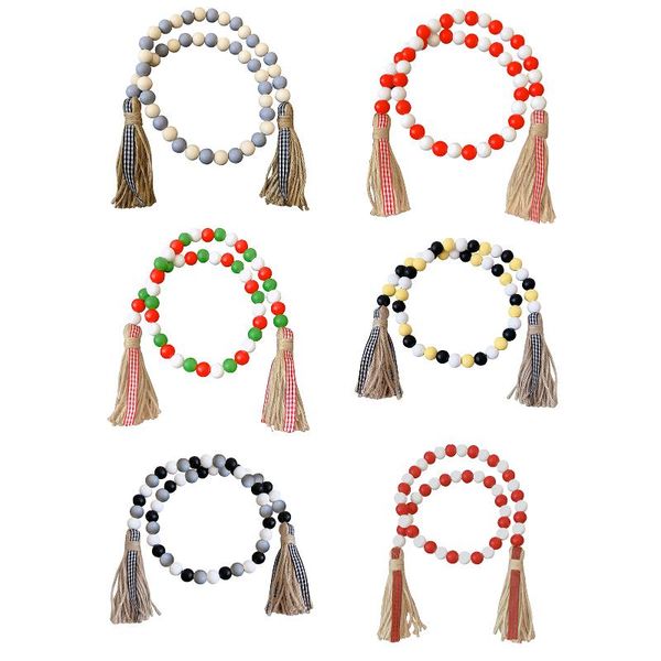 6mm colorful wooden bead tassel string rope home decoration pendant valentine's day gift decorative objects & figurines
6mm colorful wooden bead tassel string rope home decoration pendant valentine's day gift decorative objects & figurines