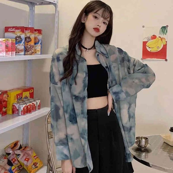 summer street style oversize women shirt blouse tie dye long sleeve ladies tunic shirts y2k button up female clothing 210521, White
summer street style oversize women shirt blouse tie dye long sleeve ladies tunic shirts y2k button up female clothing 210521, White