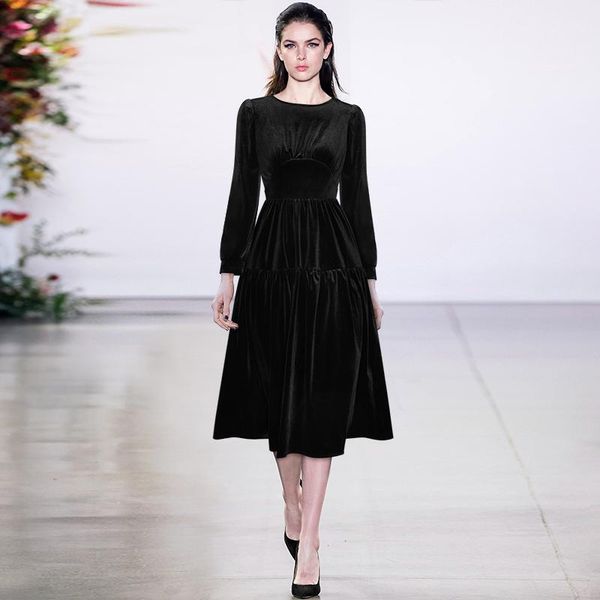 casual dresses long sleeve closed round collar lantern posed to show lace-up back waist velvet dress 2021 render winter, Black;gray
casual dresses long sleeve closed round collar lantern posed to show lace-up back waist velvet dress 2021 render winter, Black;gray