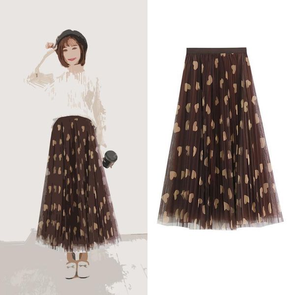 skirts spring's high waisted slim pleated skirt women 2021 sweet chiffon tulle long womens jupe plissee femme, Black
skirts spring's high waisted slim pleated skirt women 2021 sweet chiffon tulle long womens jupe plissee femme, Black