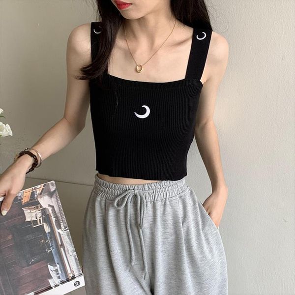 tube embroidered women tank versatile knitted suspender vest push up woven wrapped crop sports, White
tube embroidered women tank versatile knitted suspender vest push up woven wrapped crop sports, White