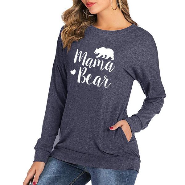 women's t-shirt winter autumn women t-shirts o-neck long sleeve casual mama bear print pockets tee shirt plus size xxl tshirt, White
women's t-shirt winter autumn women t-shirts o-neck long sleeve casual mama bear print pockets tee shirt plus size xxl tshirt, White