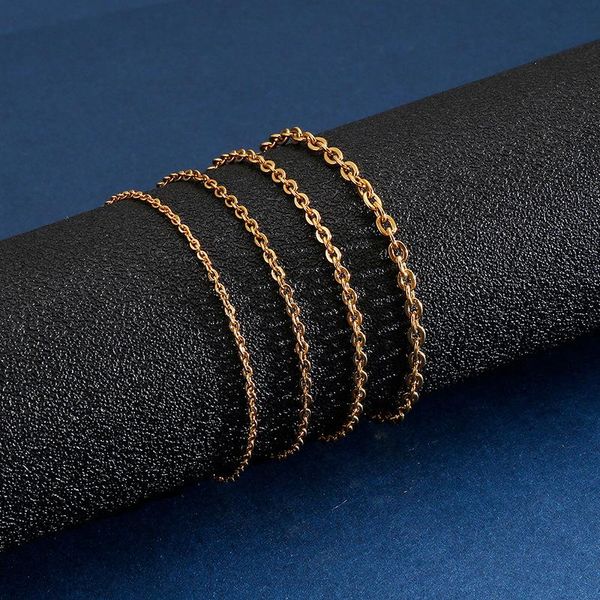 link, chain 3mm hollow necklace o-shaped personality stainless steel chains bracelet for women men jewelry, Black
link, chain 3mm hollow necklace o-shaped personality stainless steel chains bracelet for women men jewelry, Black