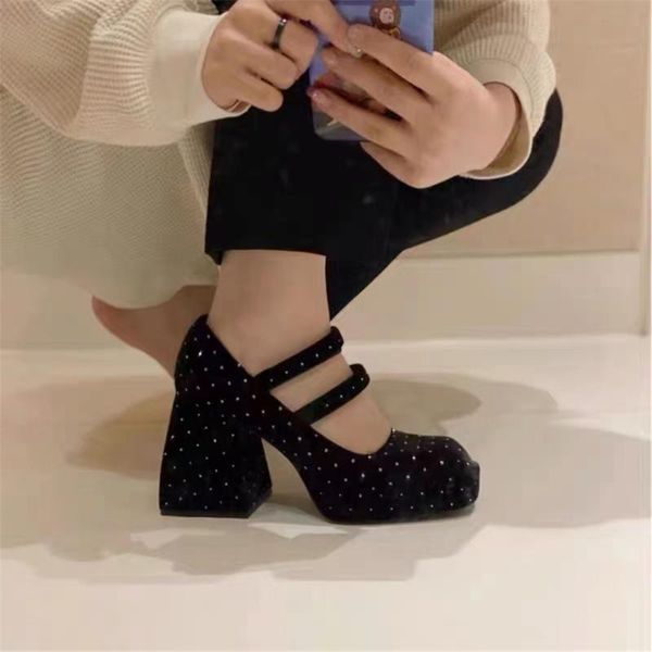 dress shoes ribetrini office lady polk dot high heels pumps sqaure toe buckle platform women spring autumn party woman, Black
dress shoes ribetrini office lady polk dot high heels pumps sqaure toe buckle platform women spring autumn party woman, Black
