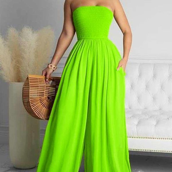 ethnic clothing selling women strapless solid color jumpsuits 2021 summer latest plus size s-5xl charming sleeveless backless loose rompers, Red
ethnic clothing selling women strapless solid color jumpsuits 2021 summer latest plus size s-5xl charming sleeveless backless loose rompers, Red