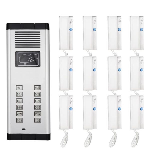 building security direct press key audio door phone for 12 apartments, 2-wired intercom unlock system 20 rfid phones
building security direct press key audio door phone for 12 apartments, 2-wired intercom unlock system 20 rfid phones