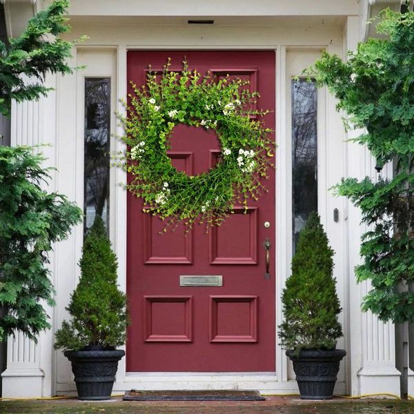 decorative flowers & wreaths coreopsis leaf wreath spring artificial garland hanging door sign ornament wall window home decoration plastic
decorative flowers & wreaths coreopsis leaf wreath spring artificial garland hanging door sign ornament wall window home decoration plastic