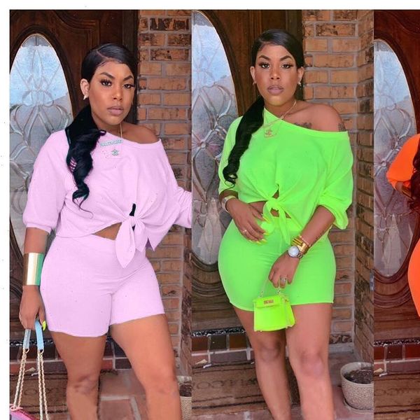 summer three quarter sleeve tie womens tracksuits hem off shoulder shorts two piece suit set tracksuit outfit q5102, Gray
summer three quarter sleeve tie womens tracksuits hem off shoulder shorts two piece suit set tracksuit outfit q5102, Gray