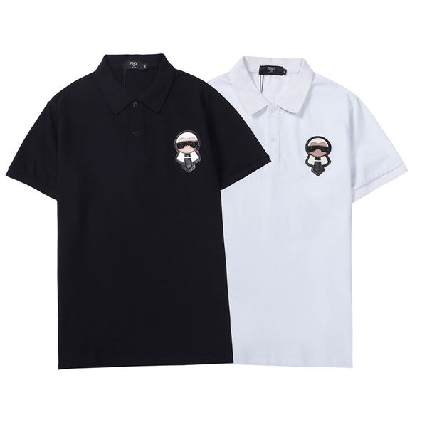 2021 summer trendy men's t-shirt and polo shirt doll embroidery pattern casual loose wholesale, White;black
2021 summer trendy men's t-shirt and polo shirt doll embroidery pattern casual loose wholesale, White;black