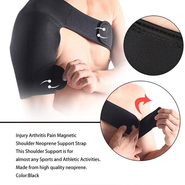 adjustable left/right shoulder protector brace joint pain strap too789 elbow & knee pads, Black;gray
adjustable left/right shoulder protector brace joint pain strap too789 elbow & knee pads, Black;gray