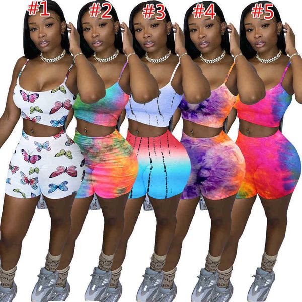2022 summer womens tracksuits yoga pants outfits designer fashion casual printed suspender shorts slim two piece sets clothing, Gray
2022 summer womens tracksuits yoga pants outfits designer fashion casual printed suspender shorts slim two piece sets clothing, Gray