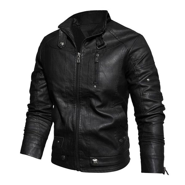 autumn winter motorcycle pu jacket men casual zipper solid color retro leather clothes male stand collar windbreaker outwear men's fur, Black
autumn winter motorcycle pu jacket men casual zipper solid color retro leather clothes male stand collar windbreaker outwear men's fur, Black