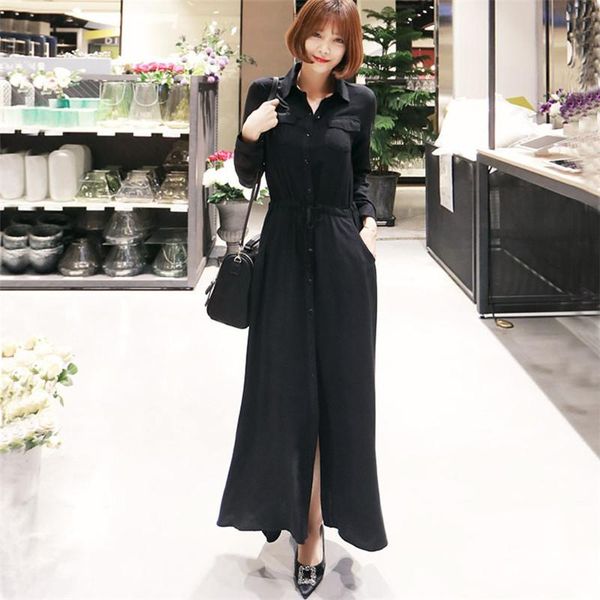 casual dresses ymwmhu black fashion women's office long sleeve button autumn and winter clothes turn-down collar ladies dress plus size, Black;gray
casual dresses ymwmhu black fashion women's office long sleeve button autumn and winter clothes turn-down collar ladies dress plus size, Black;gray