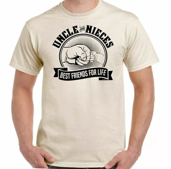 uncle & nieces t-shirt mens funny father's day dad gift friends for life, White;black
uncle & nieces t-shirt mens funny father's day dad gift friends for life, White;black