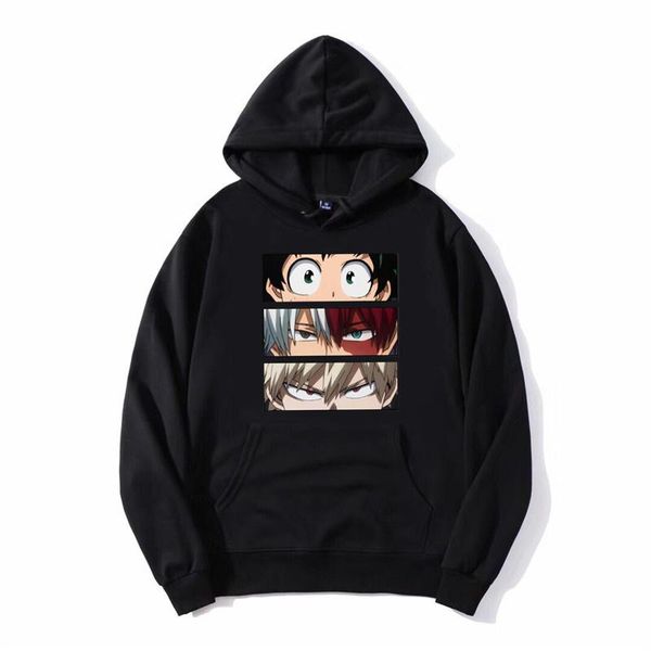 men's hoodies & sweatshirts my hero academia hoodie mha deku todoroki and bakugo eyes men hooded sweatshirt fleece streetwear jacket, Black
men's hoodies & sweatshirts my hero academia hoodie mha deku todoroki and bakugo eyes men hooded sweatshirt fleece streetwear jacket, Black