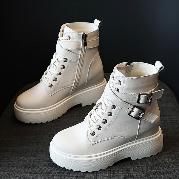 boots round toe platform chunky high heels leather black punk casual ankle women riding lace-up woman shoes a0002
boots round toe platform chunky high heels leather black punk casual ankle women riding lace-up woman shoes a0002